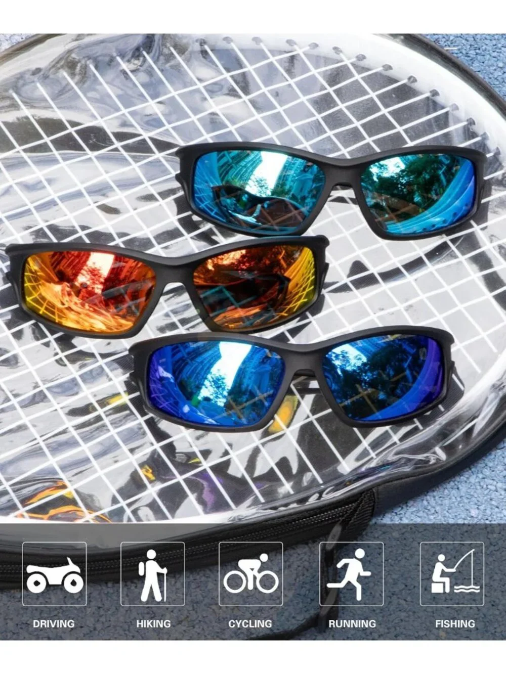 UV400 Polarized Sunglasses for Men & Women - Ideal for Sports, Fishing, Running